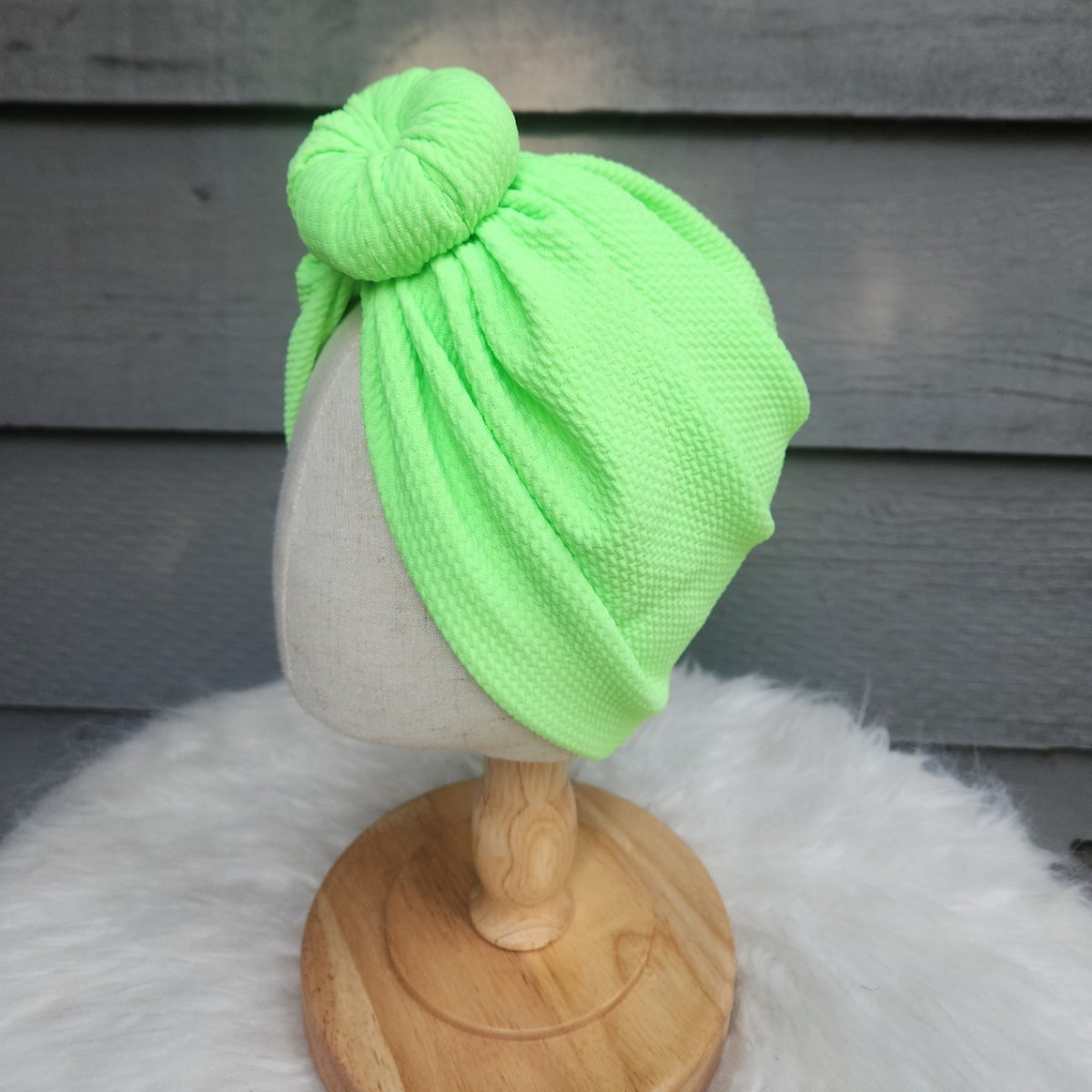 Electric Lime Pre-Tied Turban