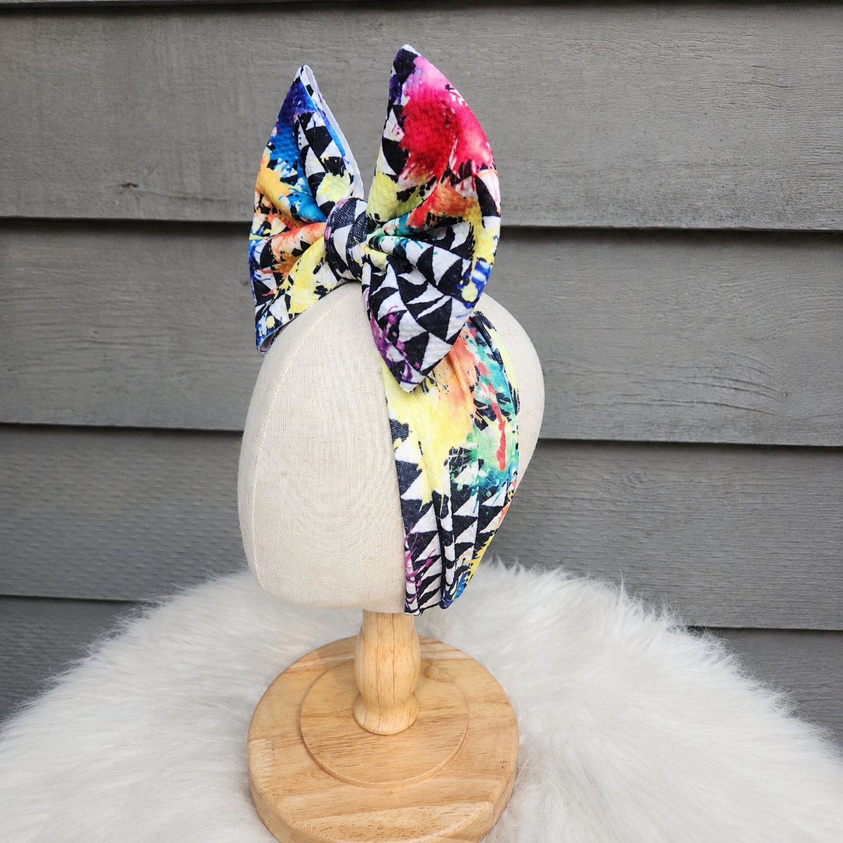 Color Rush Big Bow Head Wrap