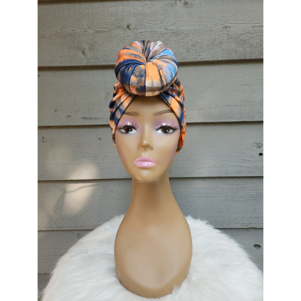 Autumn Sunset Luxe Pre-Tied Turban