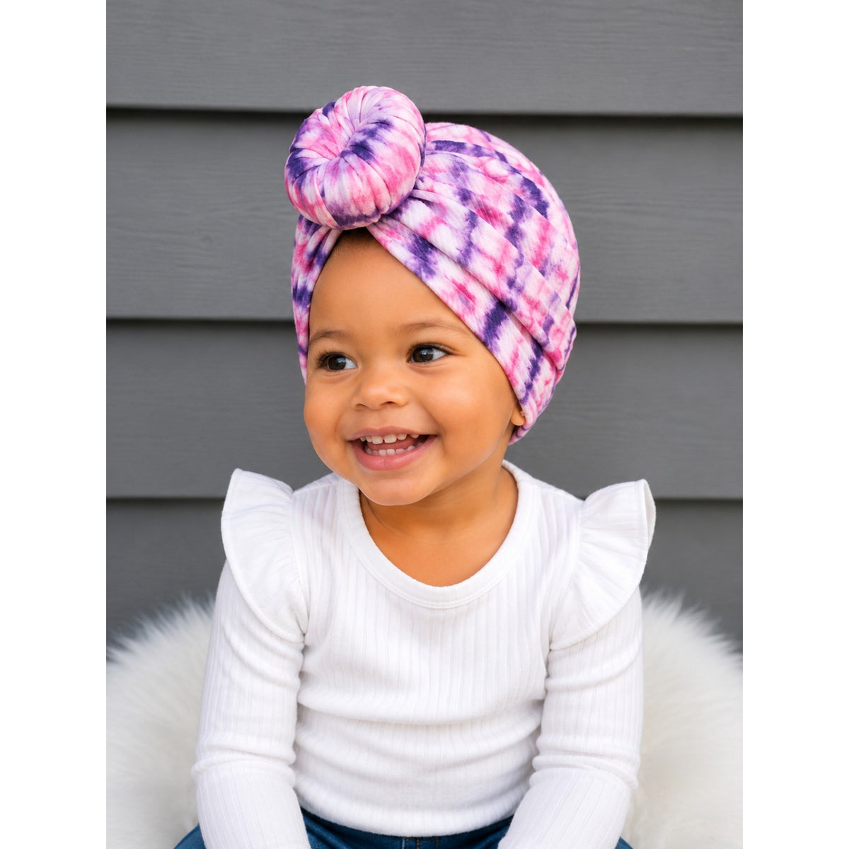 Cotton Candy Dreams Pre-Tied Turban