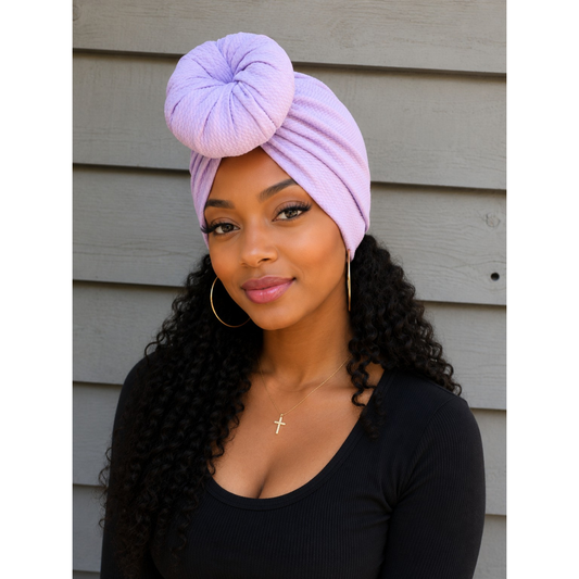 Lavender Bliss Turban Pre-Tied Turban