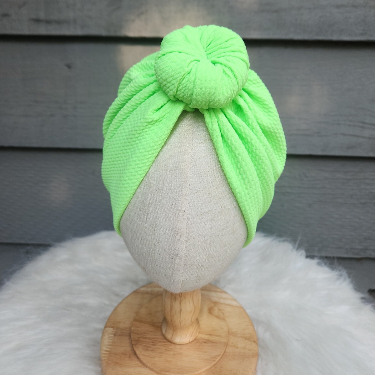 Electric Lime Pre-Tied Turban