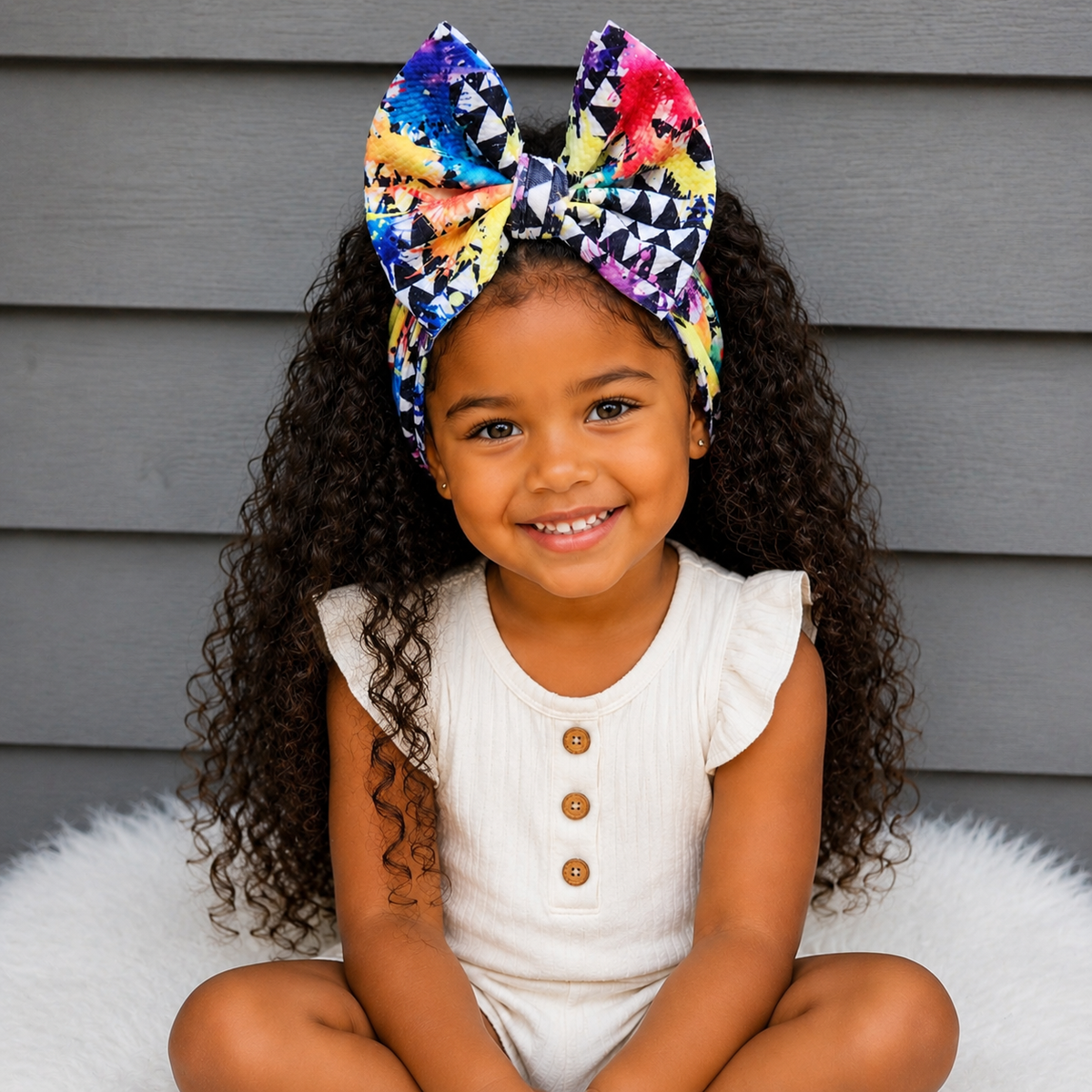 Color Rush Big Bow Head Wrap