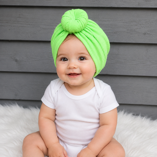 Electric Lime Pre-Tied Turban