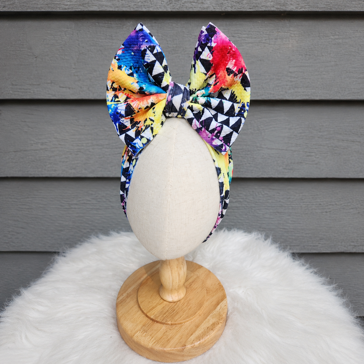 Color Rush Big Bow Head Wrap
