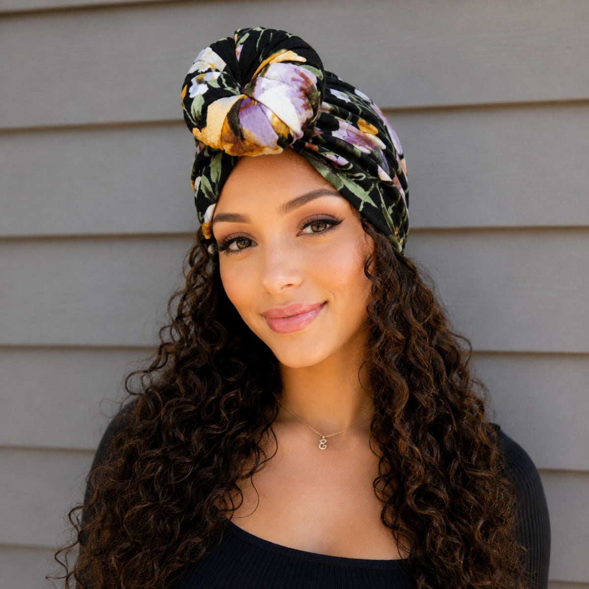 Twilight Garden Pre-Tied Turban