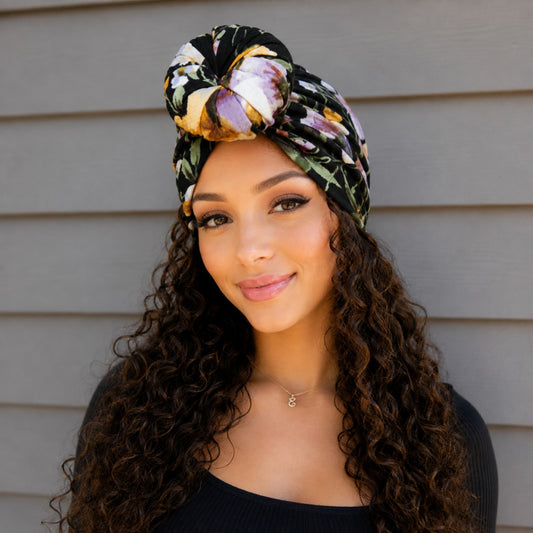 Twilight Garden Pre-Tied Turban