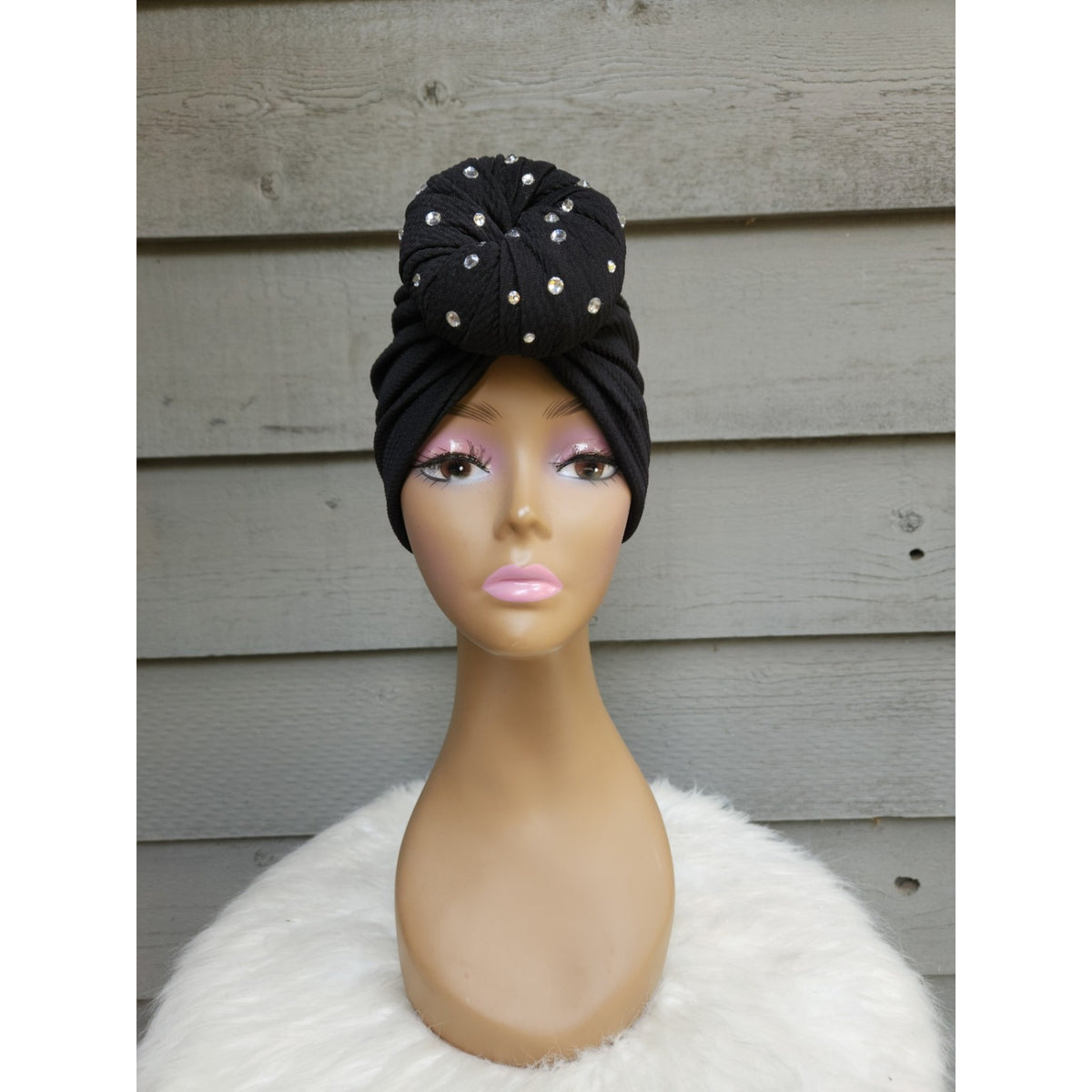 Midnight Sparkle Pre-Tied Turban