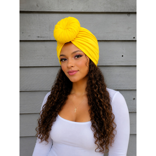 Sunshine Glow Turban Pre-Tied Turban